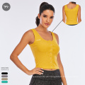 Damenhemden und Tanktops im Sommer -Stil im Sommer -Stil steigern sportliche Fitness -Tasche Sport Bra Crop Top für große Brüste